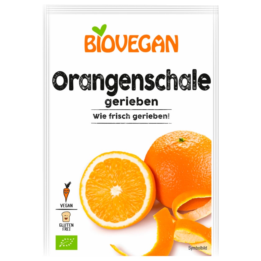 Biovegan Bio Orangenschale gerieben vegan 9g